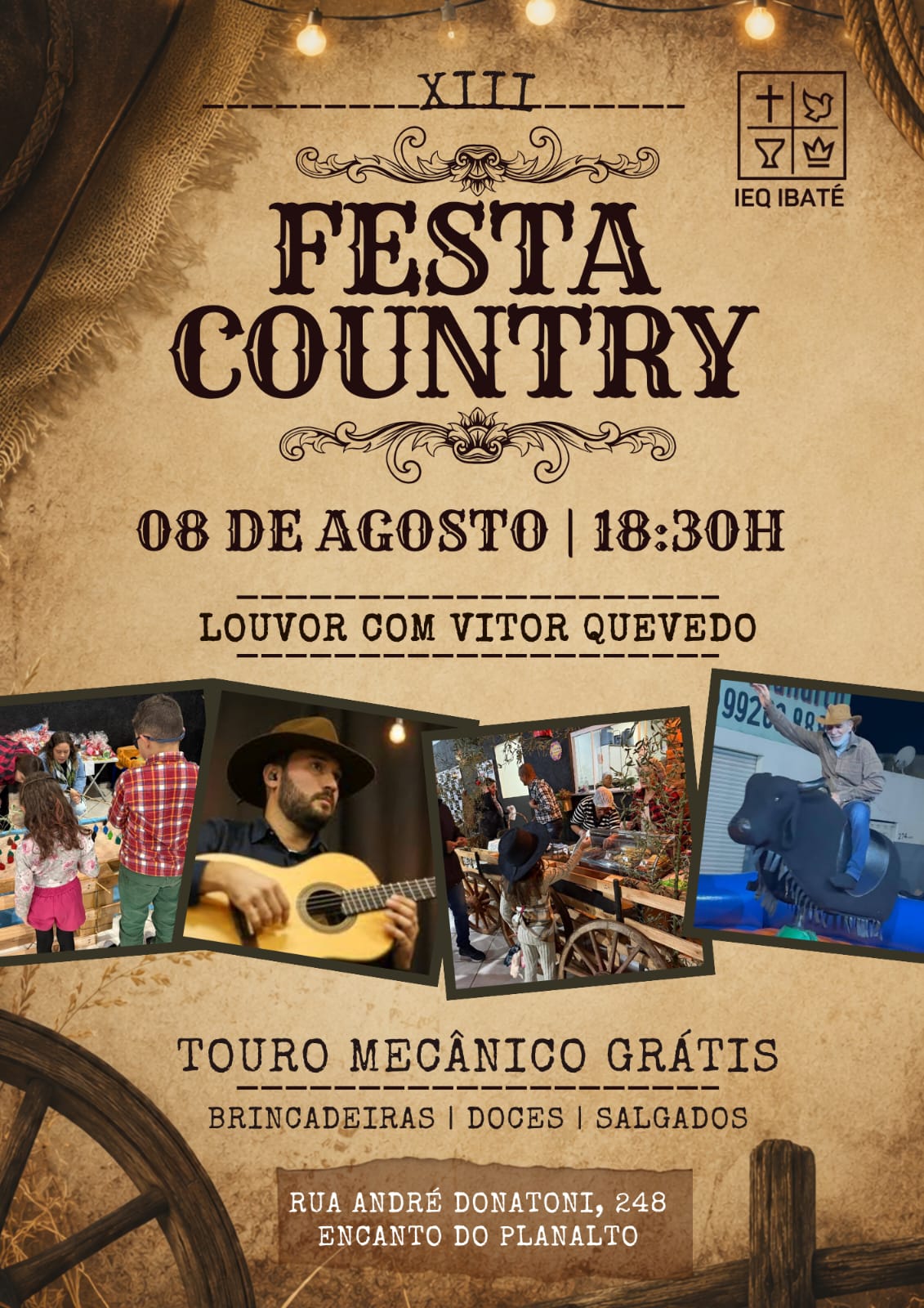 🤠✨ IBATÉ, PREPARE O CHAPÉU! A XIII FESTA COUNTRY DO IEQ ESTÁ CHEGANDO! 🎉