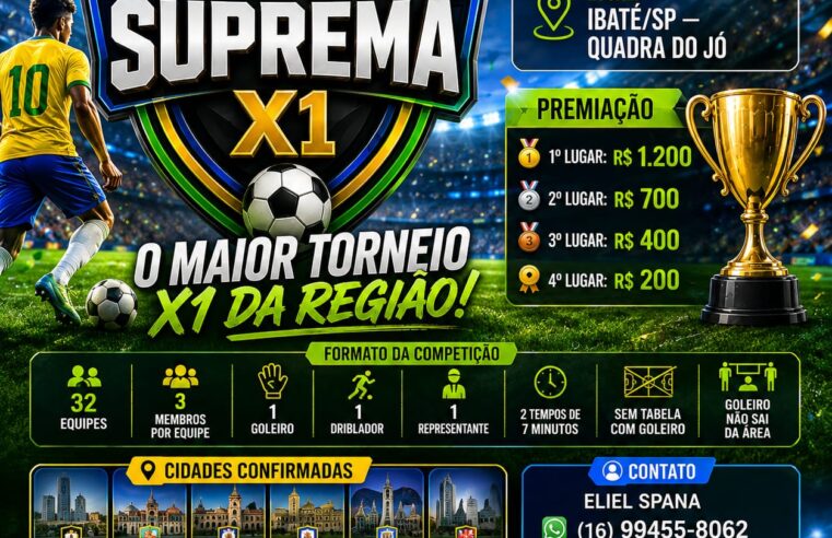 ⚽🔥 IBATÉ NO CENTRO DAS ATENÇÕES: VEM AÍ A 1ª COPA SUPREMA X1!