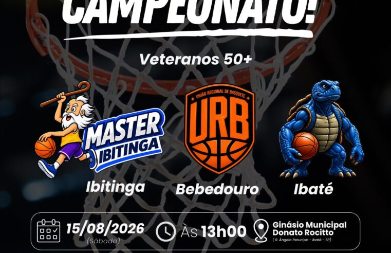 📌 Ibaté recebe Campeonato de Basquete Veteranos 50+ neste sábado