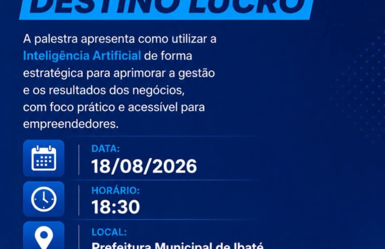 📌 Ibaté promove palestra sobre Inteligência Artificial para melhorar a gestão e impulsionar resultados