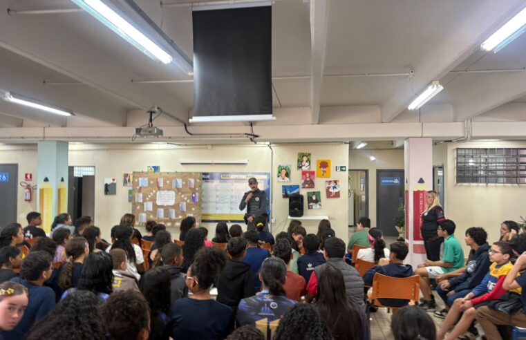 🚨 Polícia Militar realiza palestra educativa sobre violência e segurança no trânsito para alunos em Ibaté