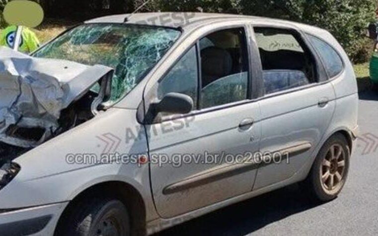 🚨 Engavetamento deixa três pessoas feridas na Rodovia Washington Luís, em Ibaté