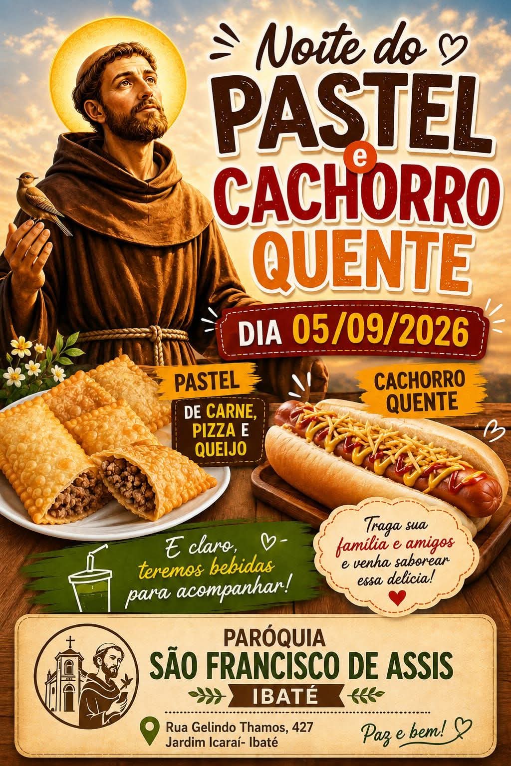 🌭🥟 NOITE DO PASTEL E CACHORRO-QUENTE EM IBATÉ!