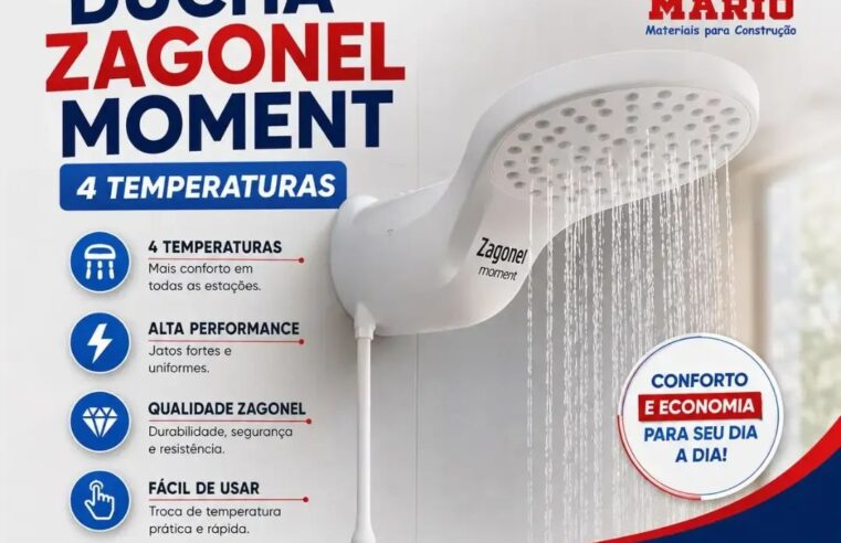 🚿✨ Mais conforto para o banho também é no Mário Materiais de Construção!