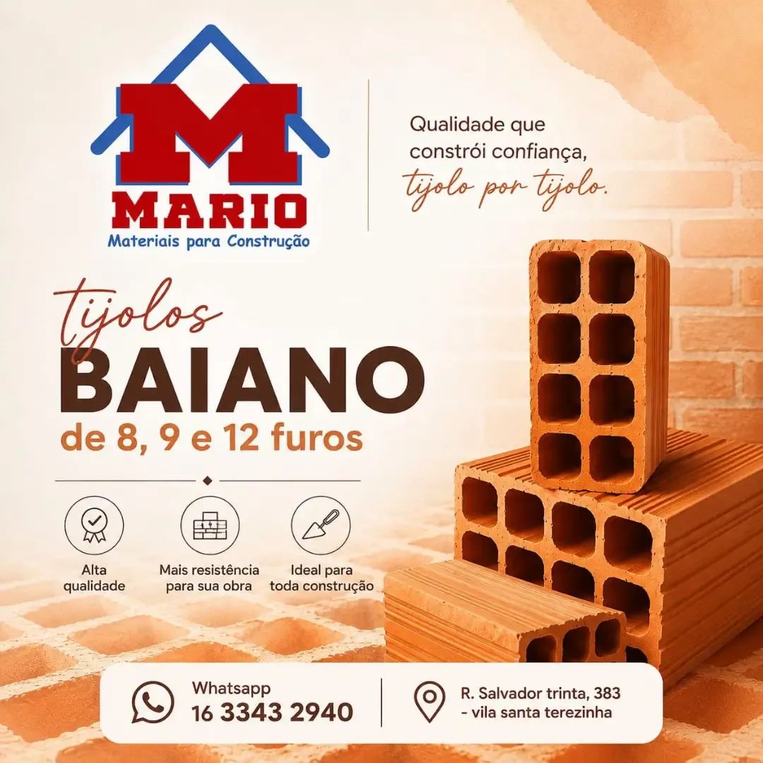 🧱🏠 QUALIDADE, VARIEDADE E O MELHOR PREÇO PARA SUA OBRA!