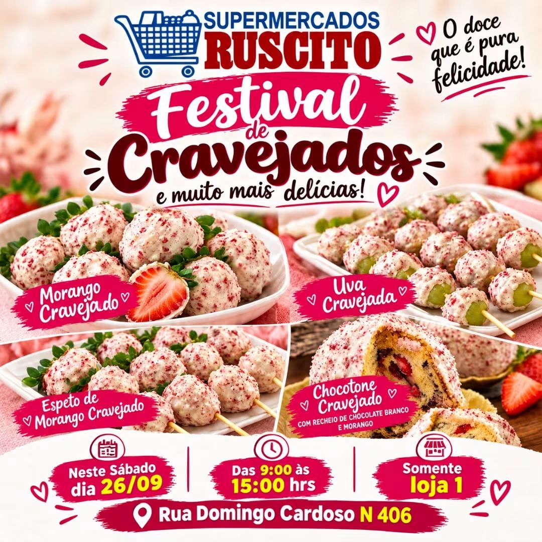 🍓✨ É HOJE! FESTIVAL DE CRAVEJADOS RUSCITO! ✨🍓