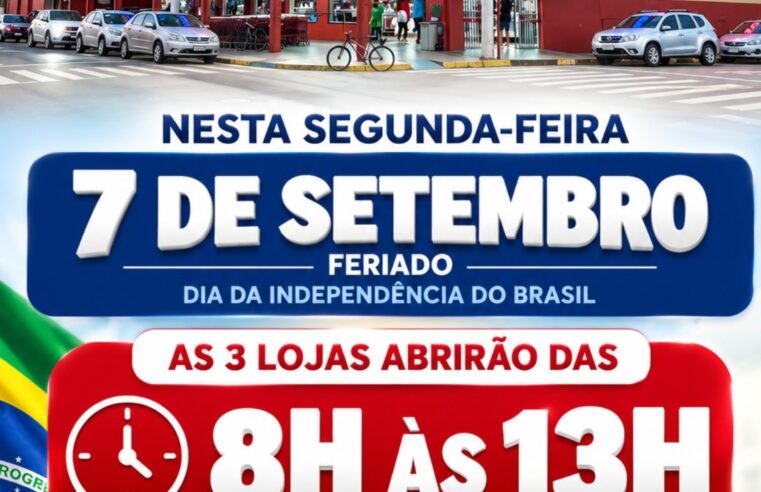 📌 Supermercados Ruscito funcionará normalmente no feriado de 7 de setembro