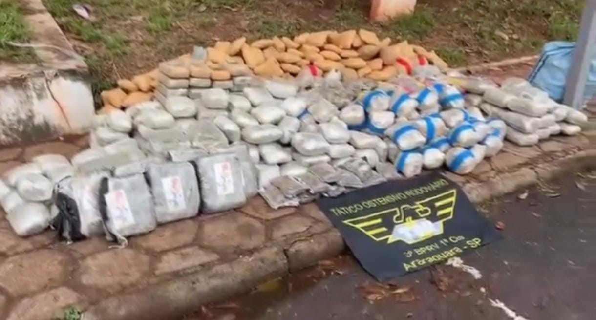 🚨 TOR prende três por tráfico e apreende mais de 300 kg de drogas na SP-310