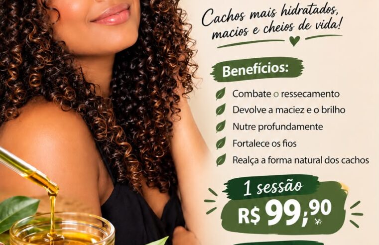 ✨ Cachos ressecados e sem vida? O Studio Mara Cachos tem a solução! ✨