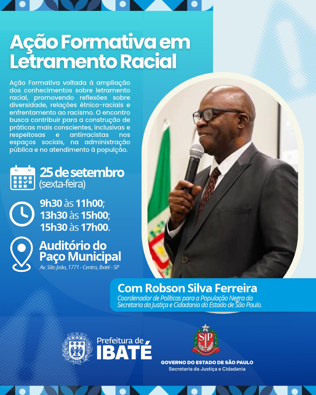 📌 Ibaté promove formação sobre letramento racial nesta sexta-feira