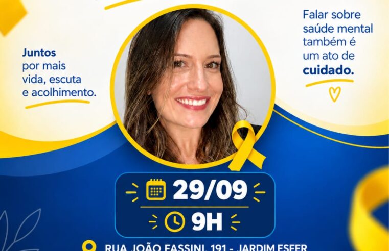 📌 Prefeitura de Ibaté promove palestra sobre saúde mental durante o Setembro Amarelo