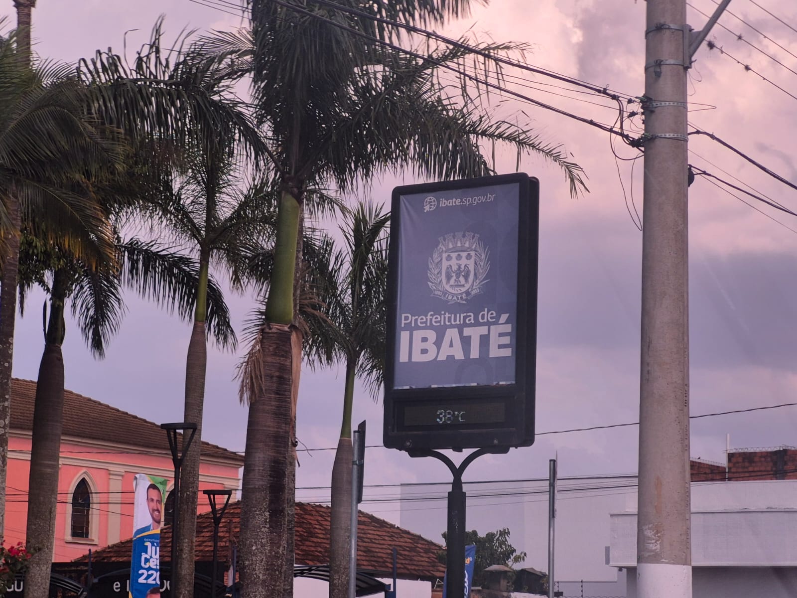🚨 Ibaté registra 38°C nesta segunda-feira e sensação térmica chega a 40°C