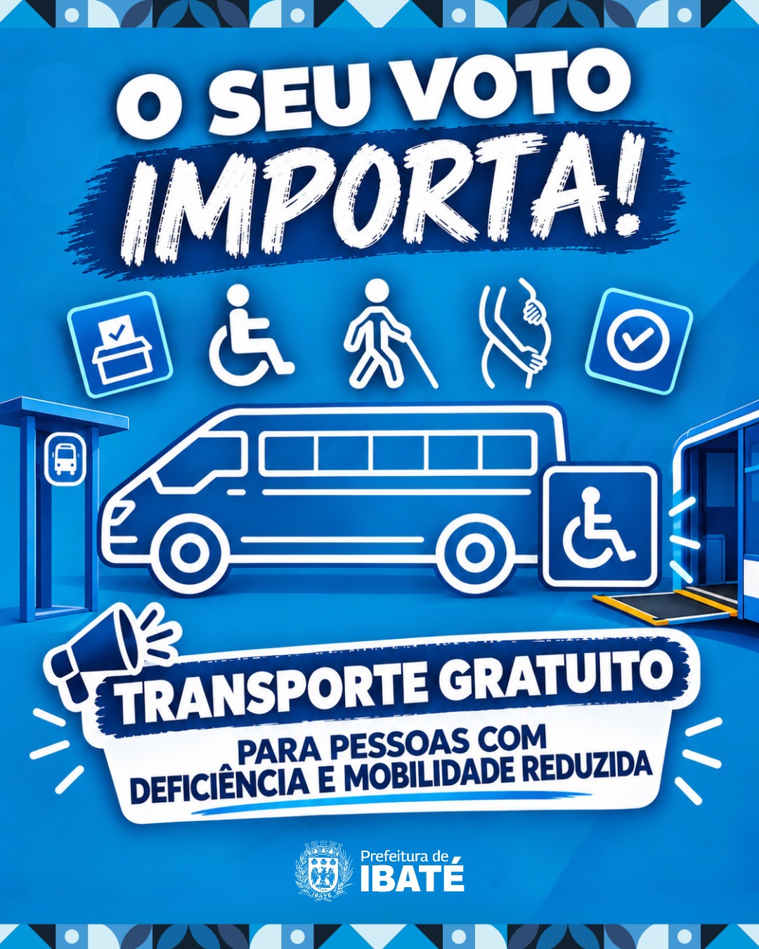 📌 Ibaté garante transporte gratuito para eleitores com deficiência ou mobilidade reduzida nas Eleições 2026