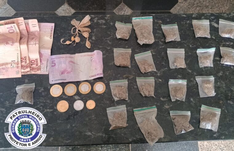 🚨 Homem é preso em flagrante por tráfico de drogas após fugir da GCM em Ibaté