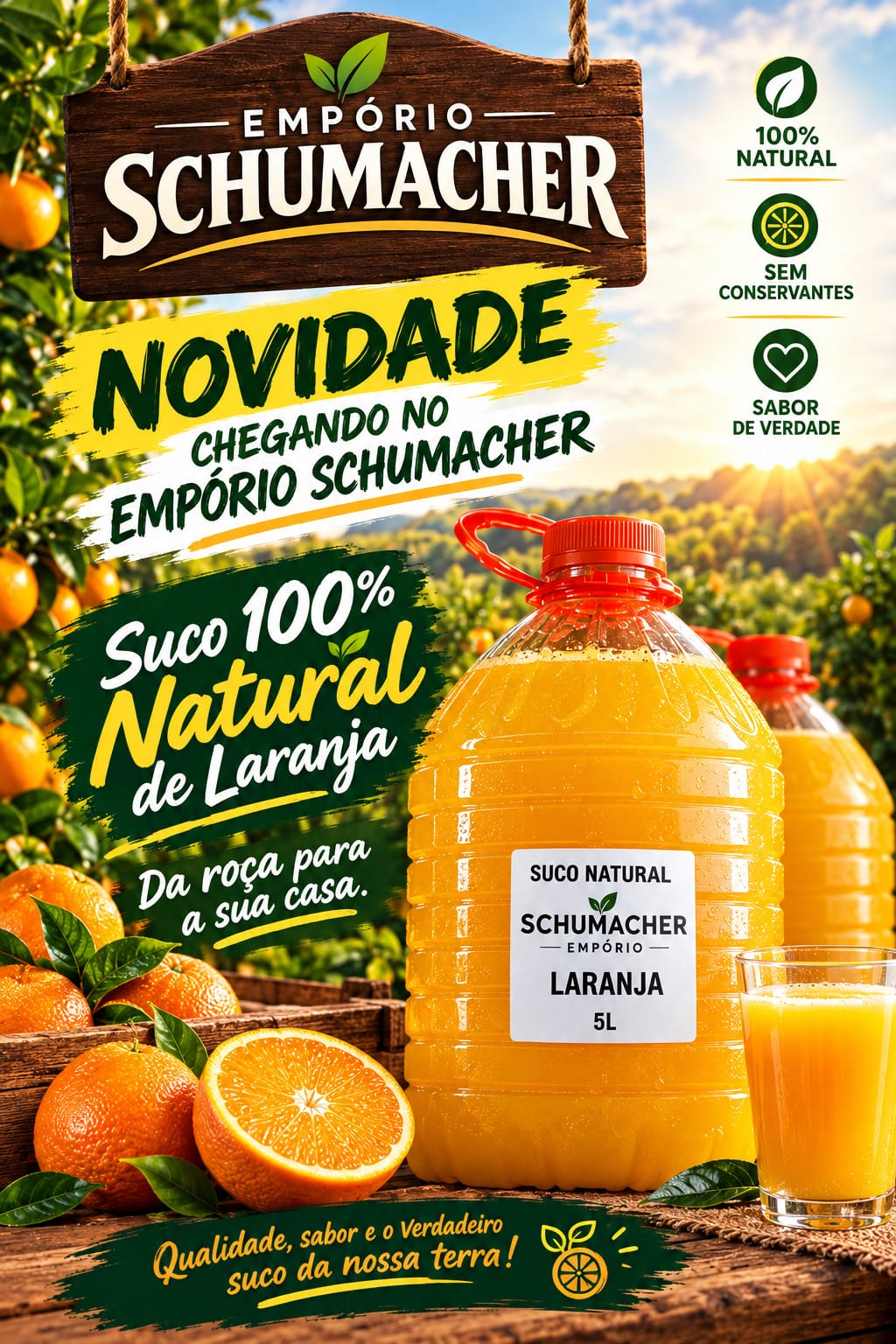 ✅ Novidade no Empório Schumacher!