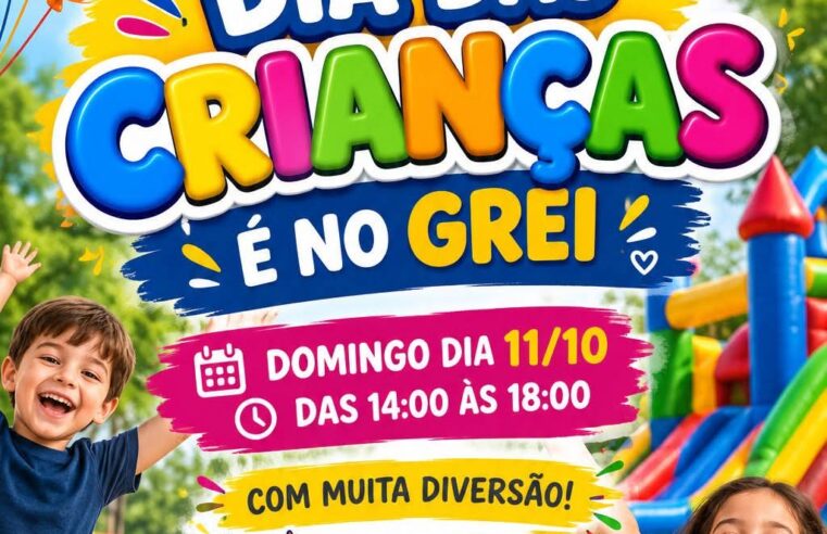 Grei realiza festa do Dia das Crianças neste domingo
