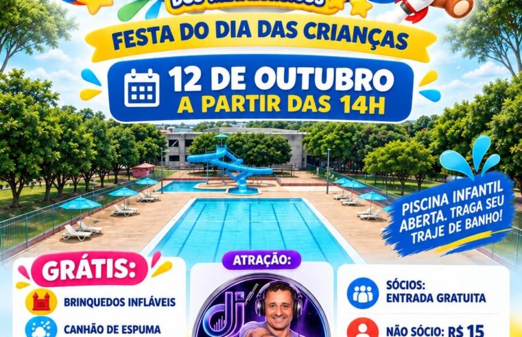 📌 DIA DAS CRIANÇAS DOS METALÚRGICOS TERÁ TARDE DE MUITA DIVERSÃO NO CLUBE DE CAMPO