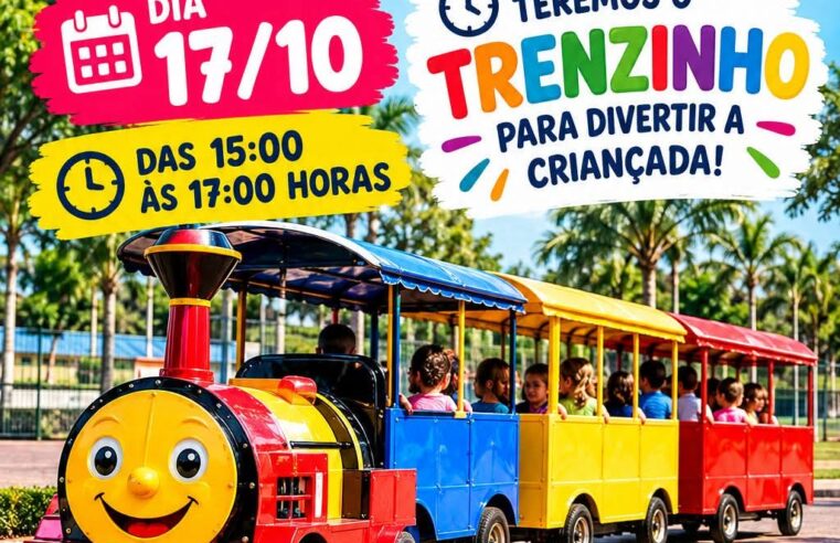 🚂 ALÔ, CRIANÇADA! A DIVERSÃO CONTINUA NO GREI COM UM PASSEIO DE TRENZINHO!