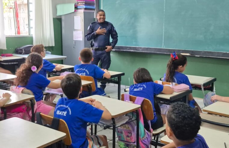 🚨 Guarda Municipal promove palestra de prevenção às drogas para alunos da rede municipal de Ibaté