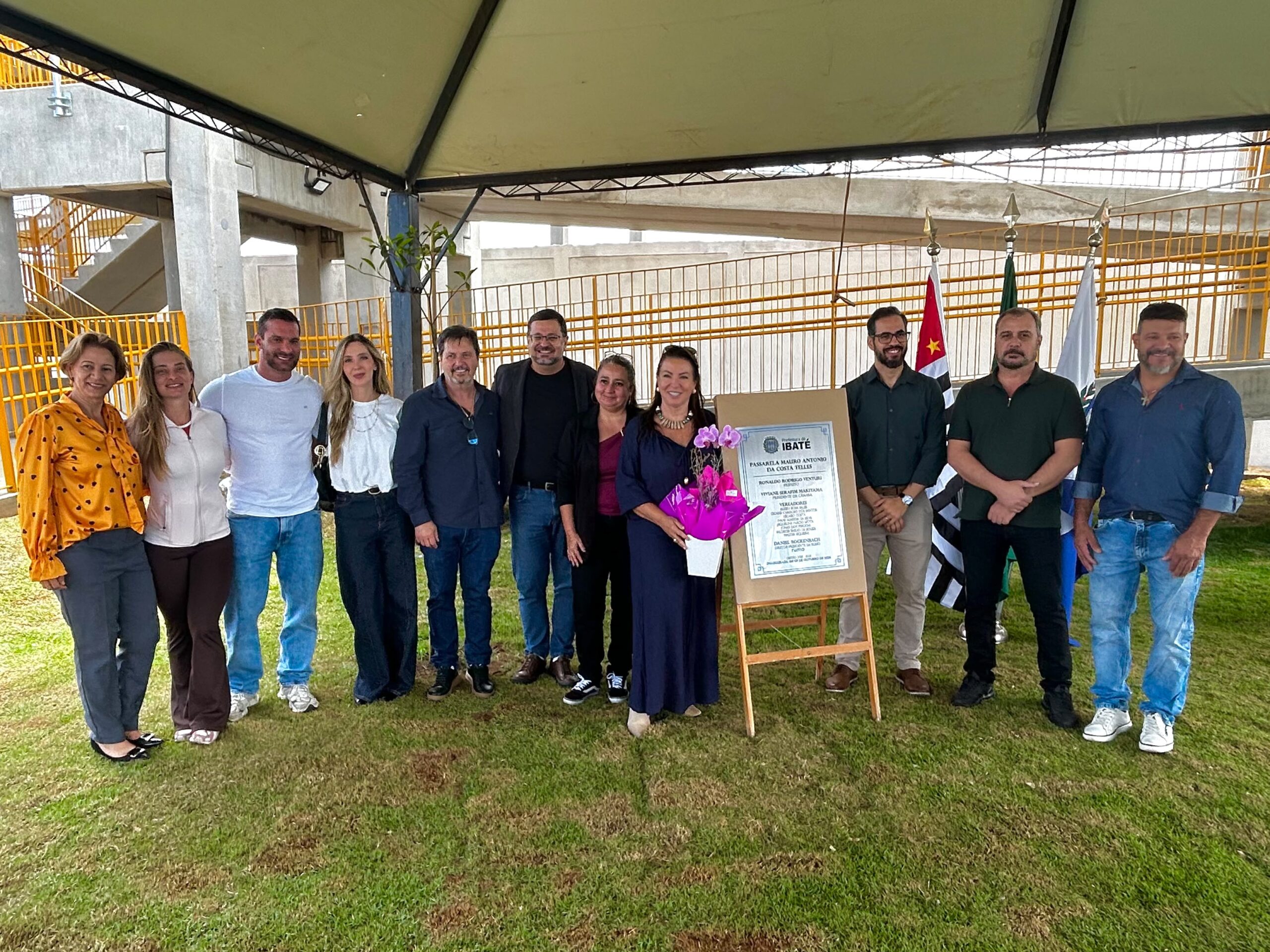 📌 Prefeitura e Rumo entregam nova passarela acessível em Ibaté com homenagem ao ex-prefeito Mauro Telles