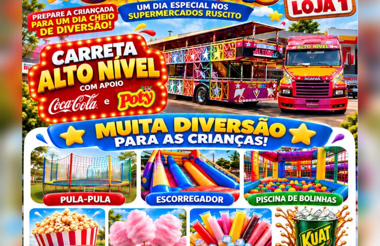 🎉 Dia das Crianças no Supermercados Ruscito promete muita diversão!