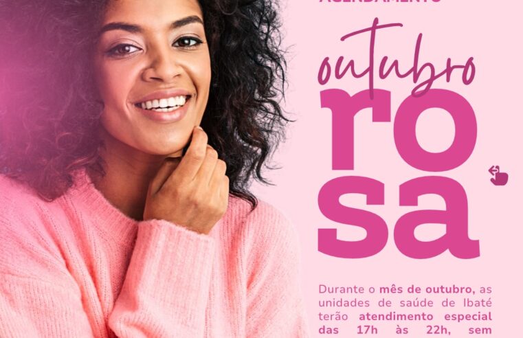 📌 OUTUBRO ROSA: IBATÉ AMPLIA OFERTA DE PAPANICOLAU COM ATENDIMENTO SEM AGENDAMENTO; CONFIRA OS LOCAIS E HORÁRIOS