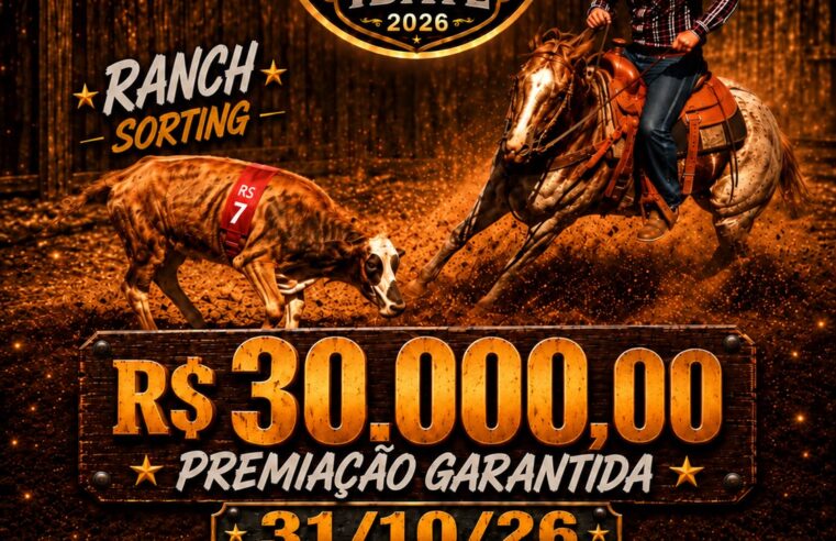📌 EXPO RODEIO DE IBATÉ TERÁ PROVA DE RANCH SORTING COM R$ 30 MIL EM PREMIAÇÃO GARANTIDA!