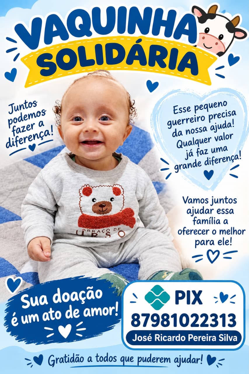 🙏 CORRENTE DO BEM: FAMÍLIA PEDE AJUDA PARA CUIDAR DO PEQUENO HENRY HEYCTOR CAETANO SILVA