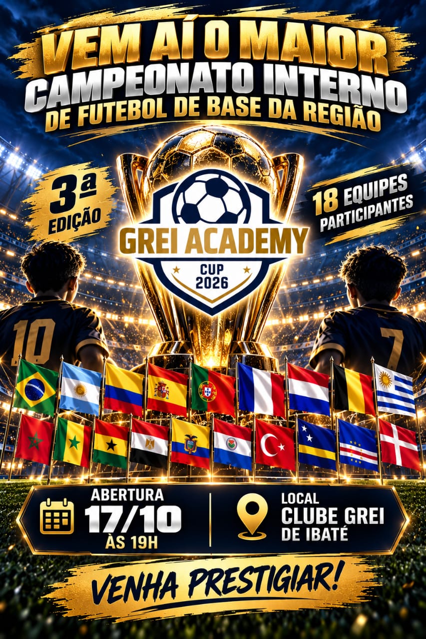 🏆 IBATÉ SE PREPARA PARA A 3ª GREI ACADEMY CUP 2026!