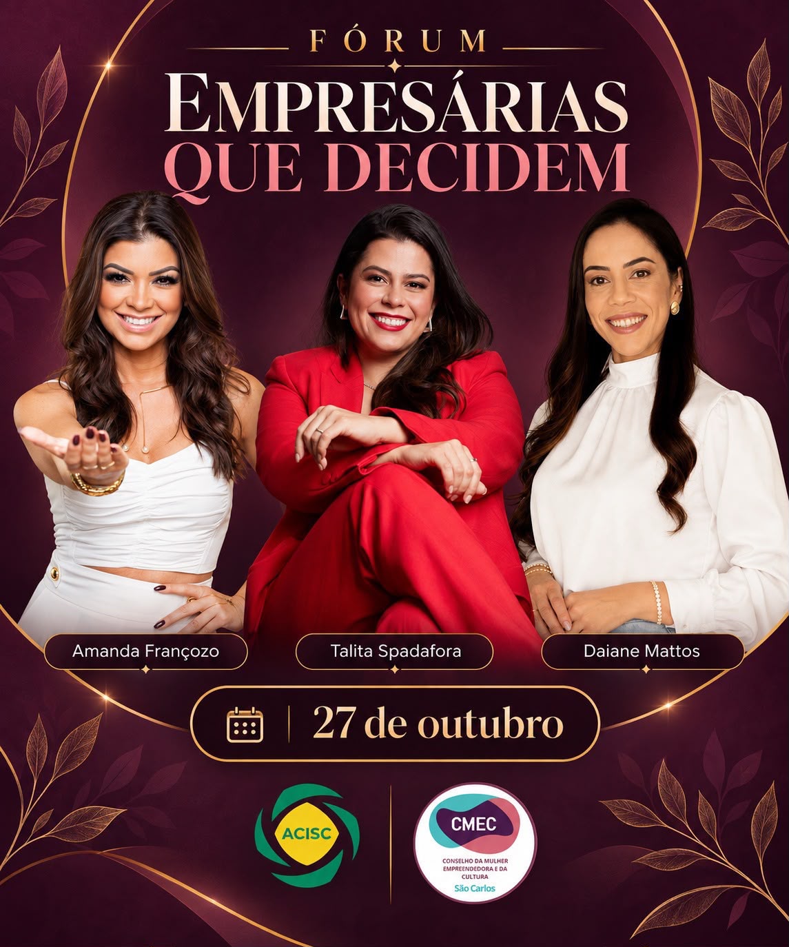 🚨 Últimos dias para se inscrever no 4º Fórum de Mulheres Empreendedoras – Empresárias que Decidem