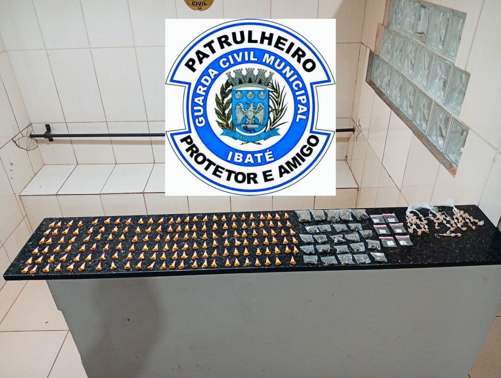 Guarda Municipal de Ibaté apreende grande quantidade de drogas no Jardim Cruzado